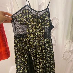 DIVA USA floral lace detail dress